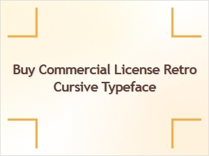 Buy a Commercial License for Retro Cursive Typeface